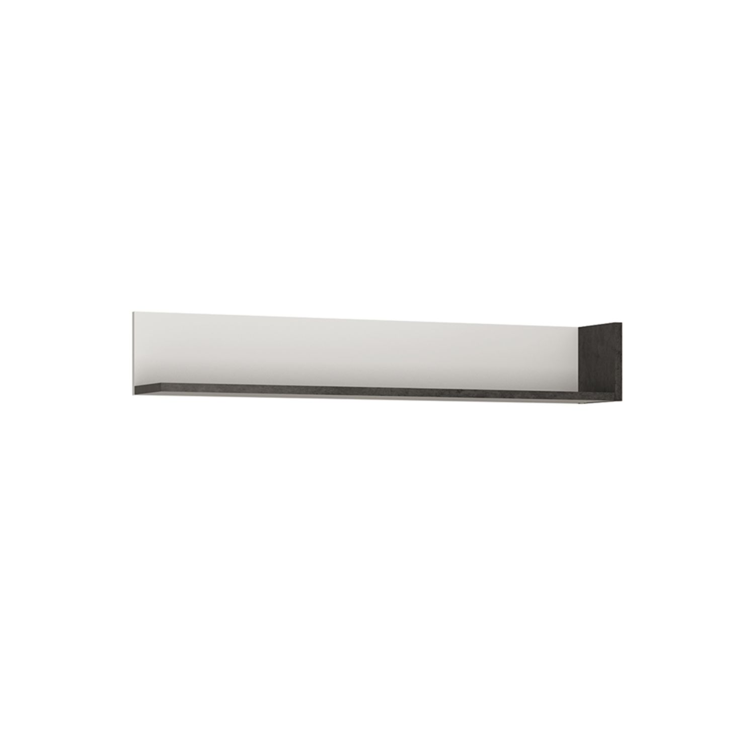 Zingaro Wall shelf 133 cm - Slate Grey and Alpine White