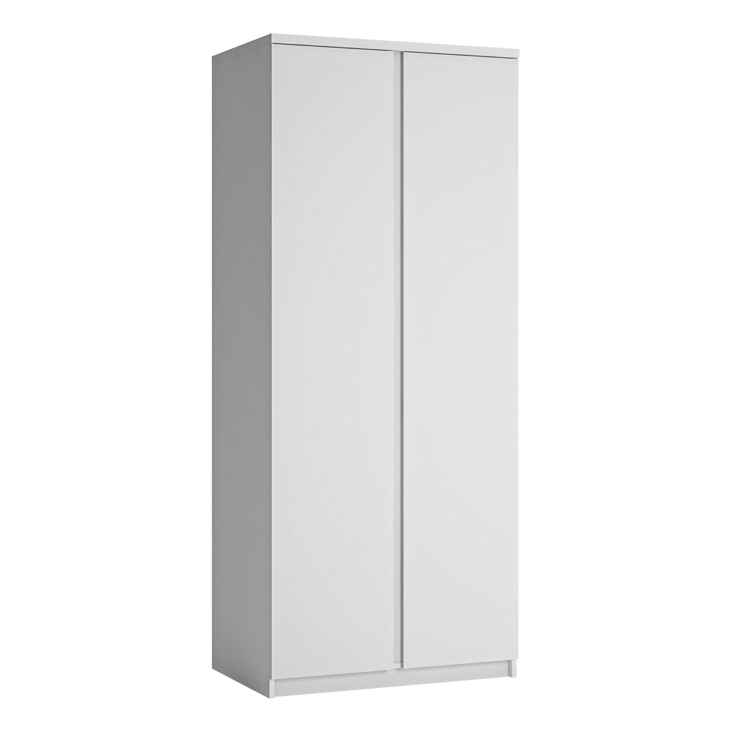 FABIA 2 Door Kids Wardrobe White - 83.1cm