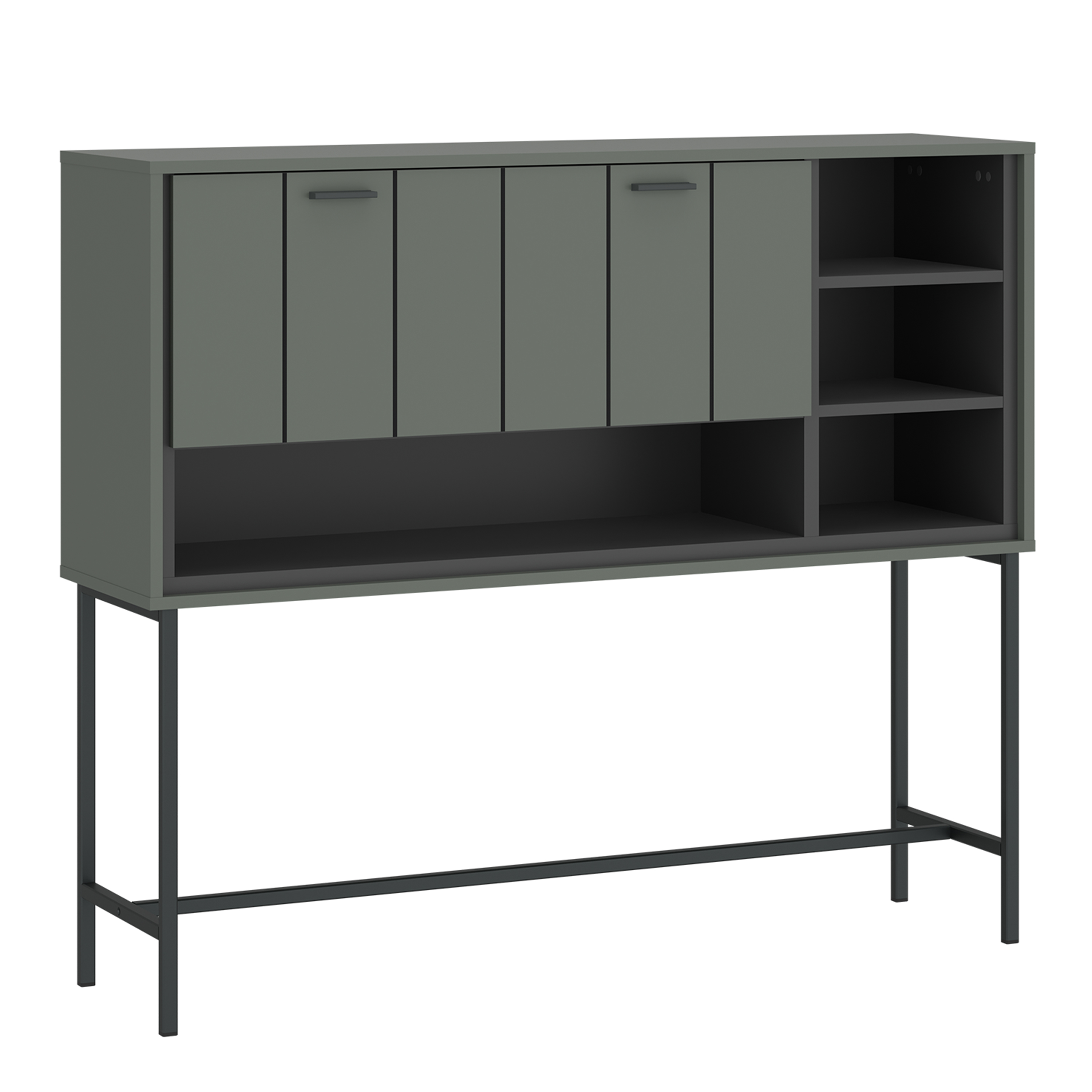 Bar Table - ARUNDEL Bar Table 1 Flap Green and Grey 127cm