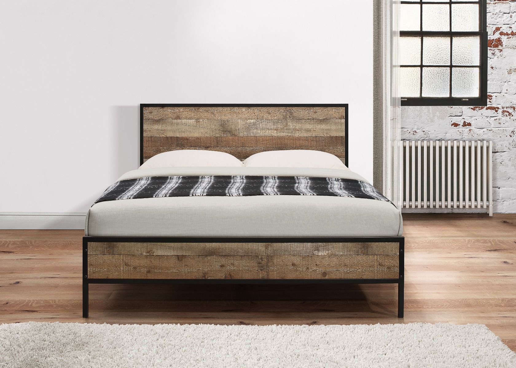 Birlea Urban Rustic Bed Frame - Double 4ft6