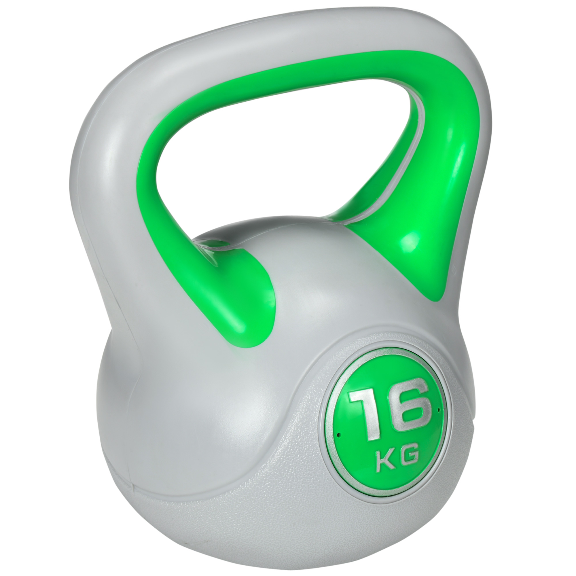 SPORTEDGE Kettlebell Kettle Bells with Handle Green and Grey