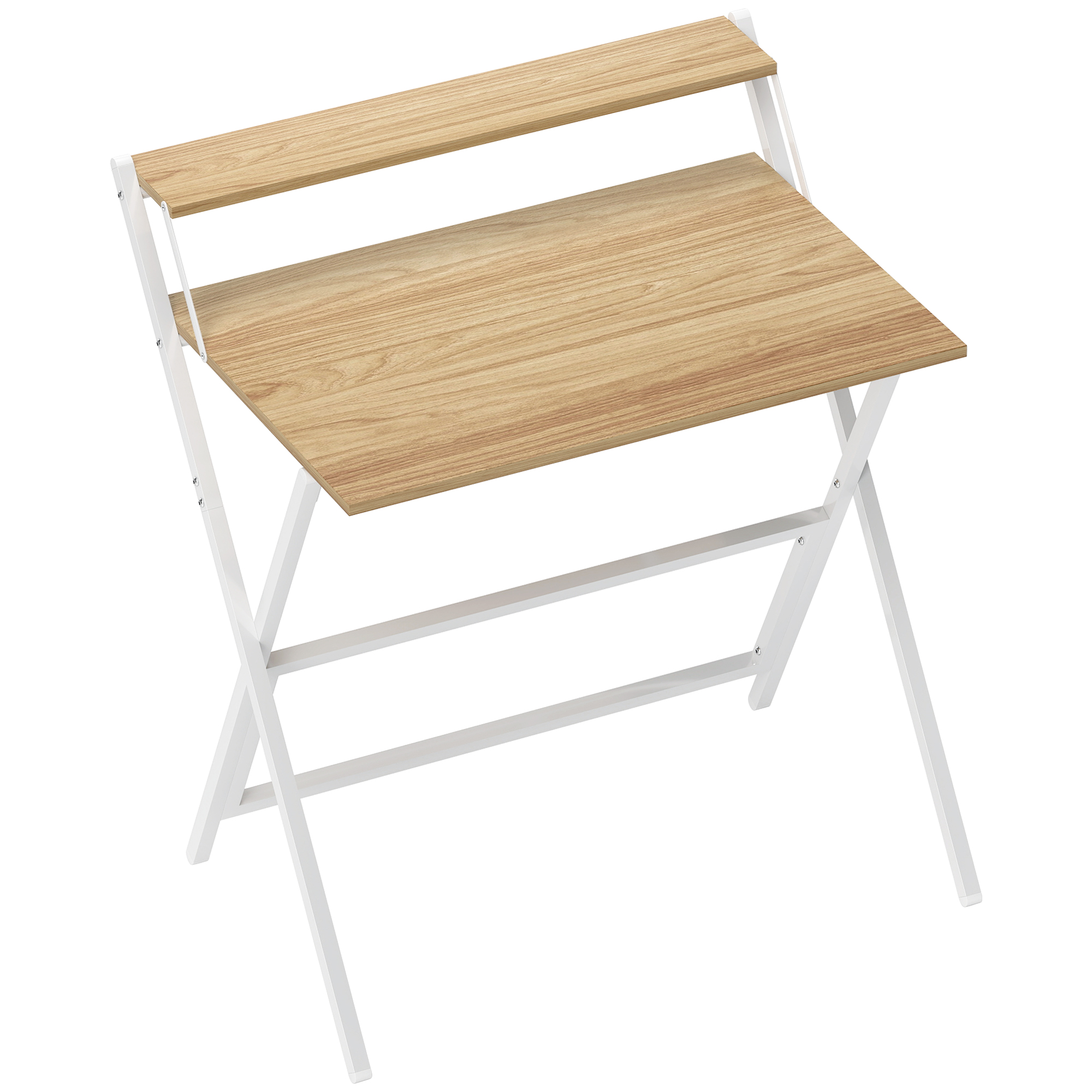 HERON 81.5 cm Folding Computer Desk Natural Wood Finish