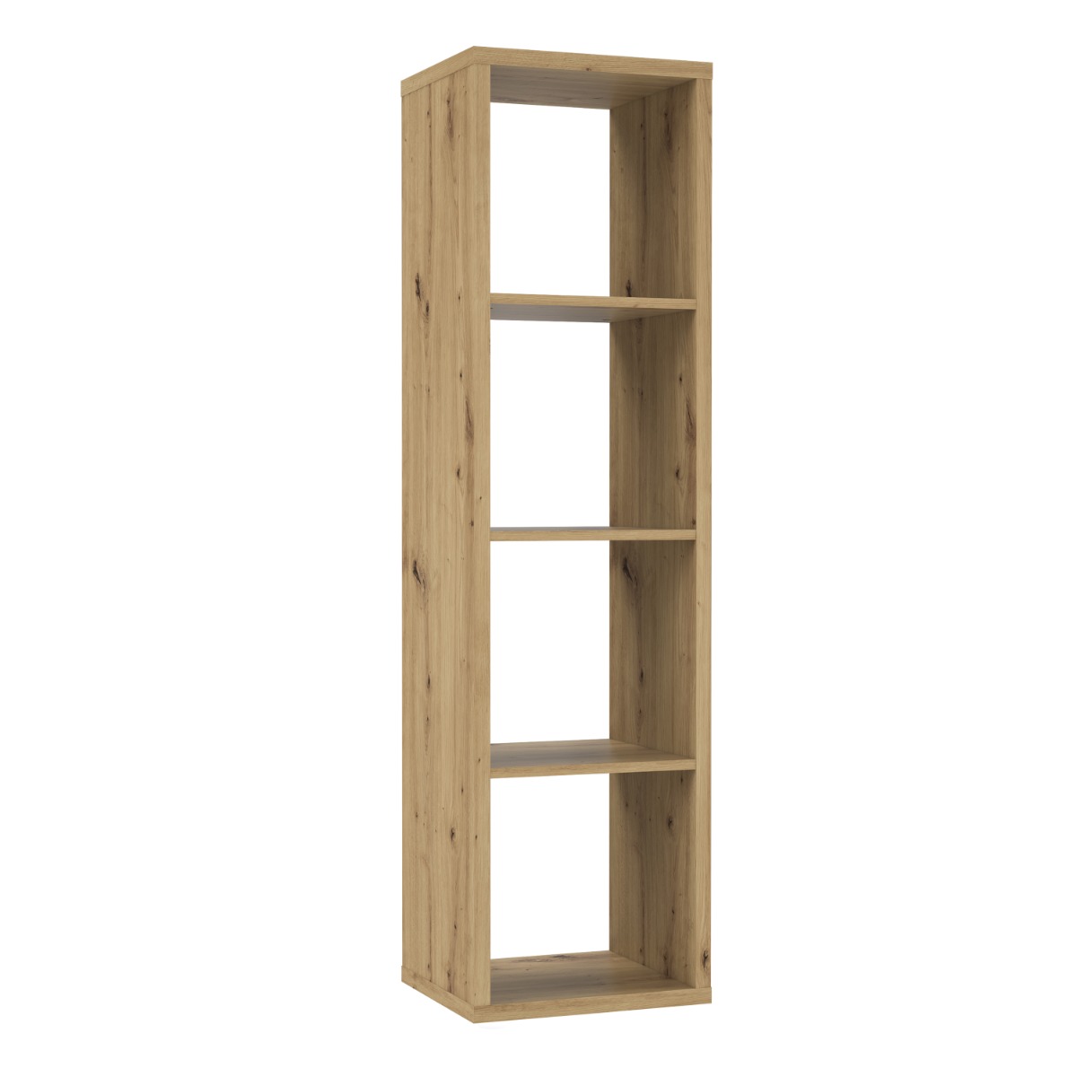 Phillips 3 Shelves Open Cube Storage Unit - Artisan Oak