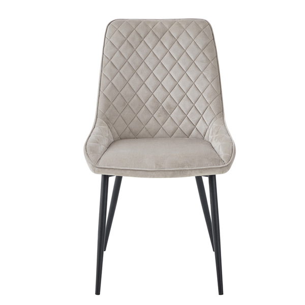 Ransley Mink Velvet Upholstered Dining Chairs - Set of 2