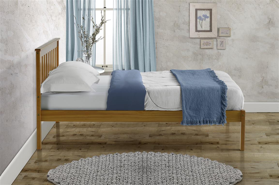 Birlea Denver Low End Wood Pine Bed Frame - Double 4ft6