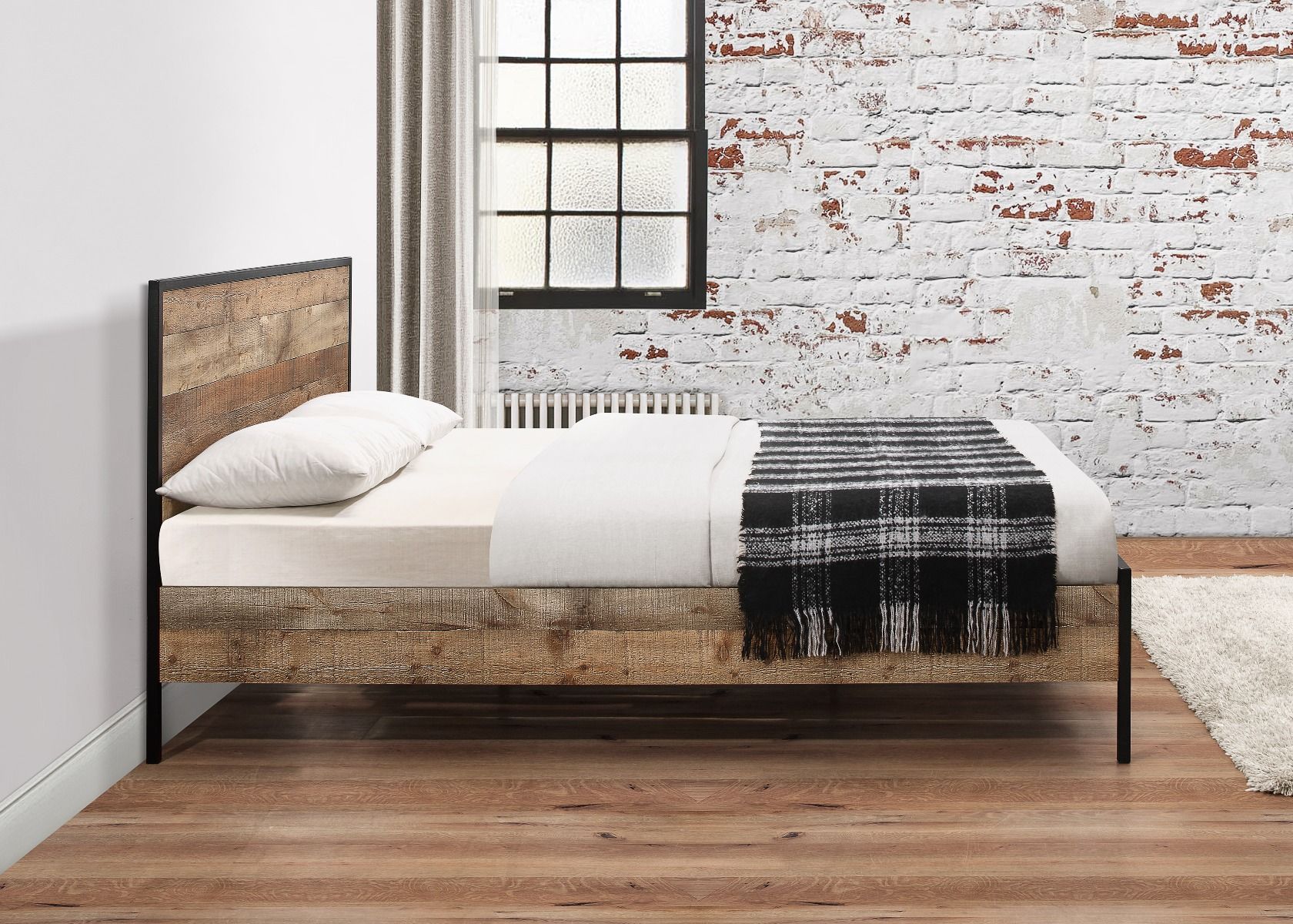 Birlea Urban Rustic Bed Frame - Kingsize 5ft