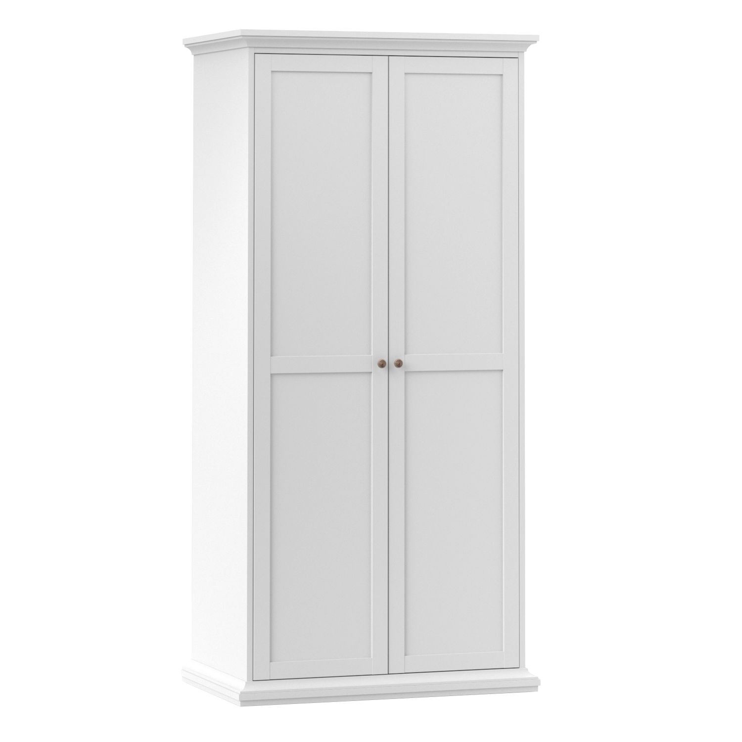 PORTHOPE 2 Door Kids Wardrobe White - 96.2cm