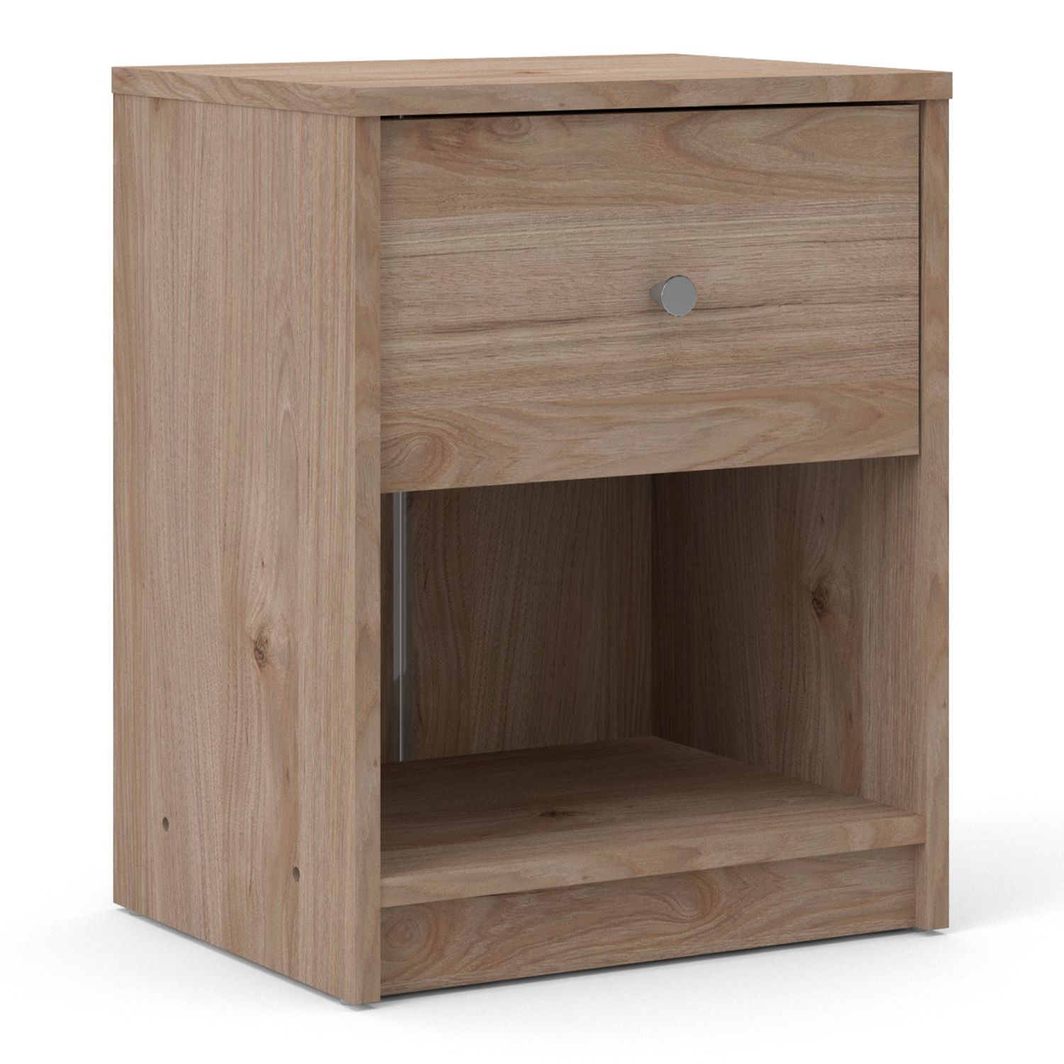 Bedside Table - MAY 1 Drawer Nightstand Oak 37.9cm