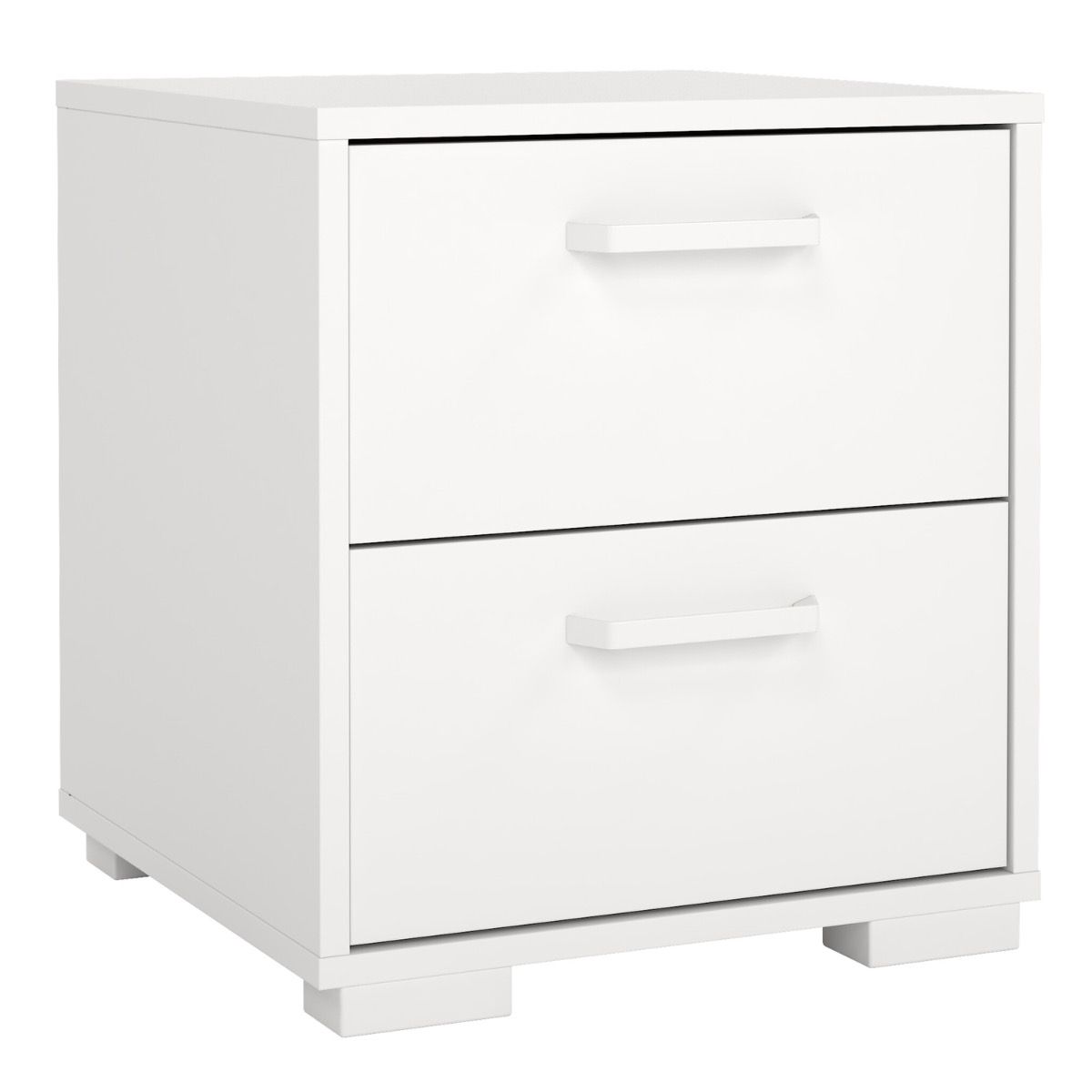 SOFI 2 Drawer Bedside Table - White