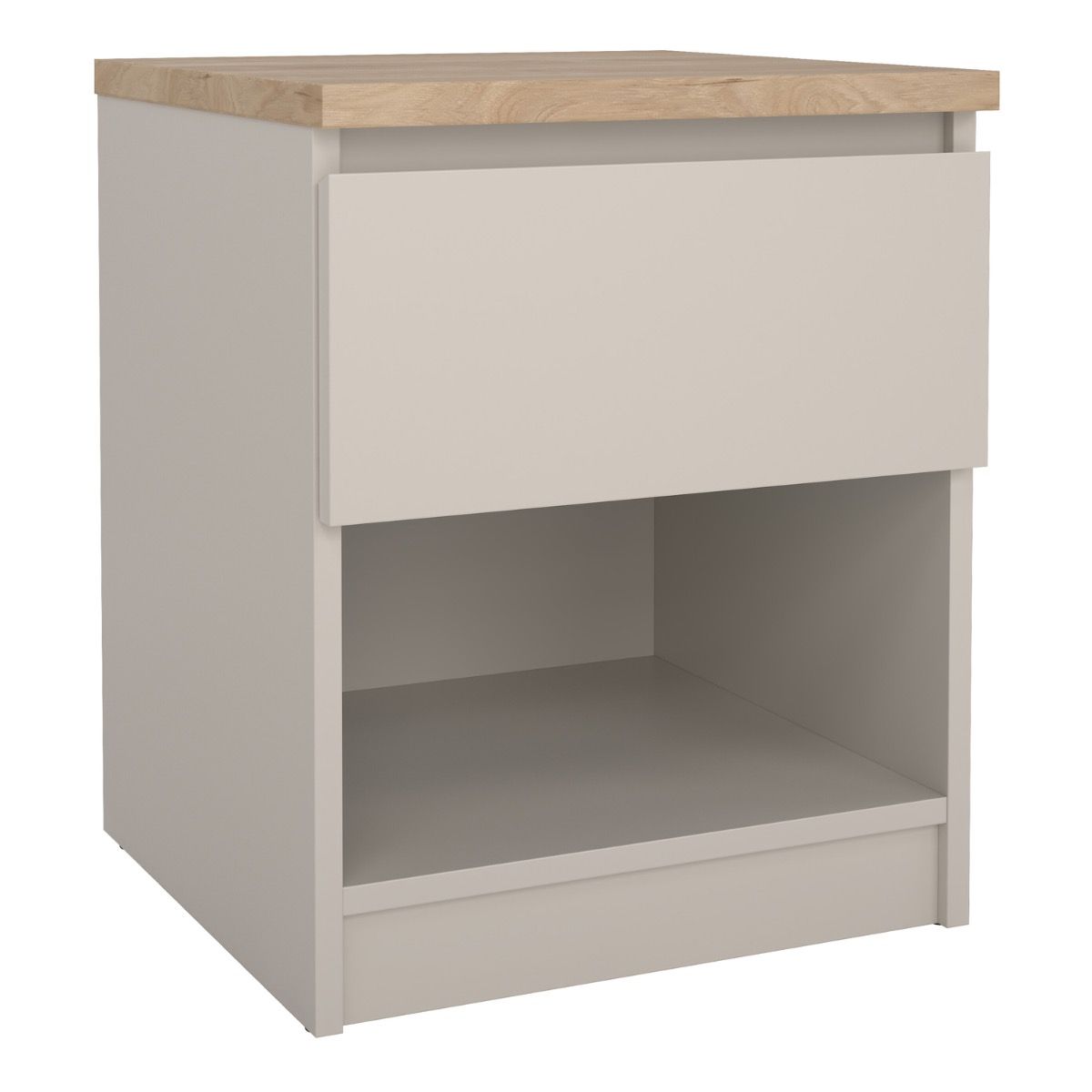 NANAIMO Bedside 1 Drawer 1 Shelf in Cashmere Jackson Hickory