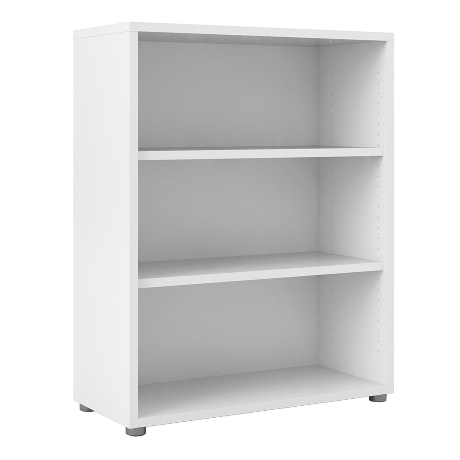 Prima Bookcase 2 Shelves in White - White