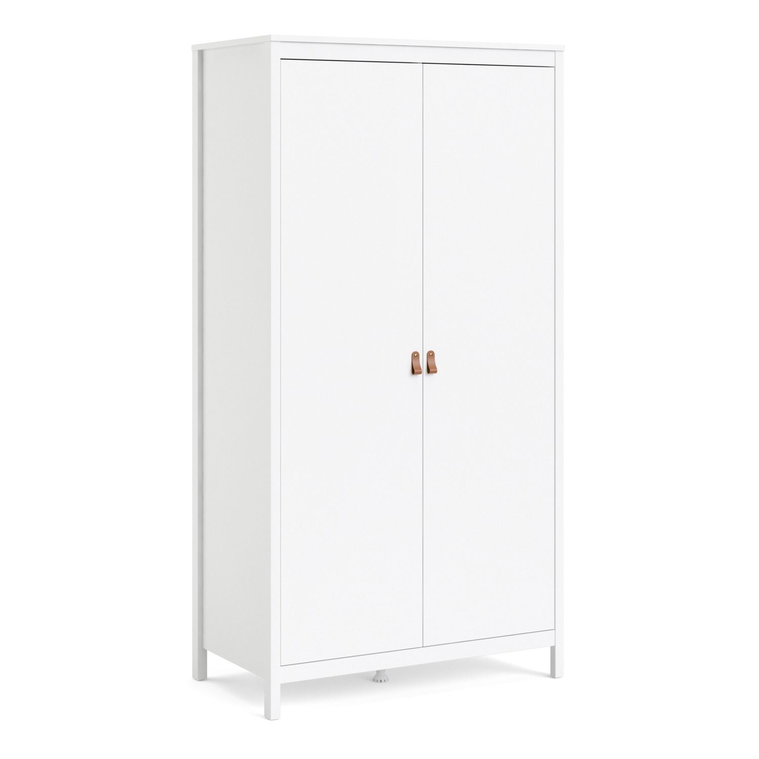 BURNLEY 2 Door Kids Wardrobe White - 102.1cm
