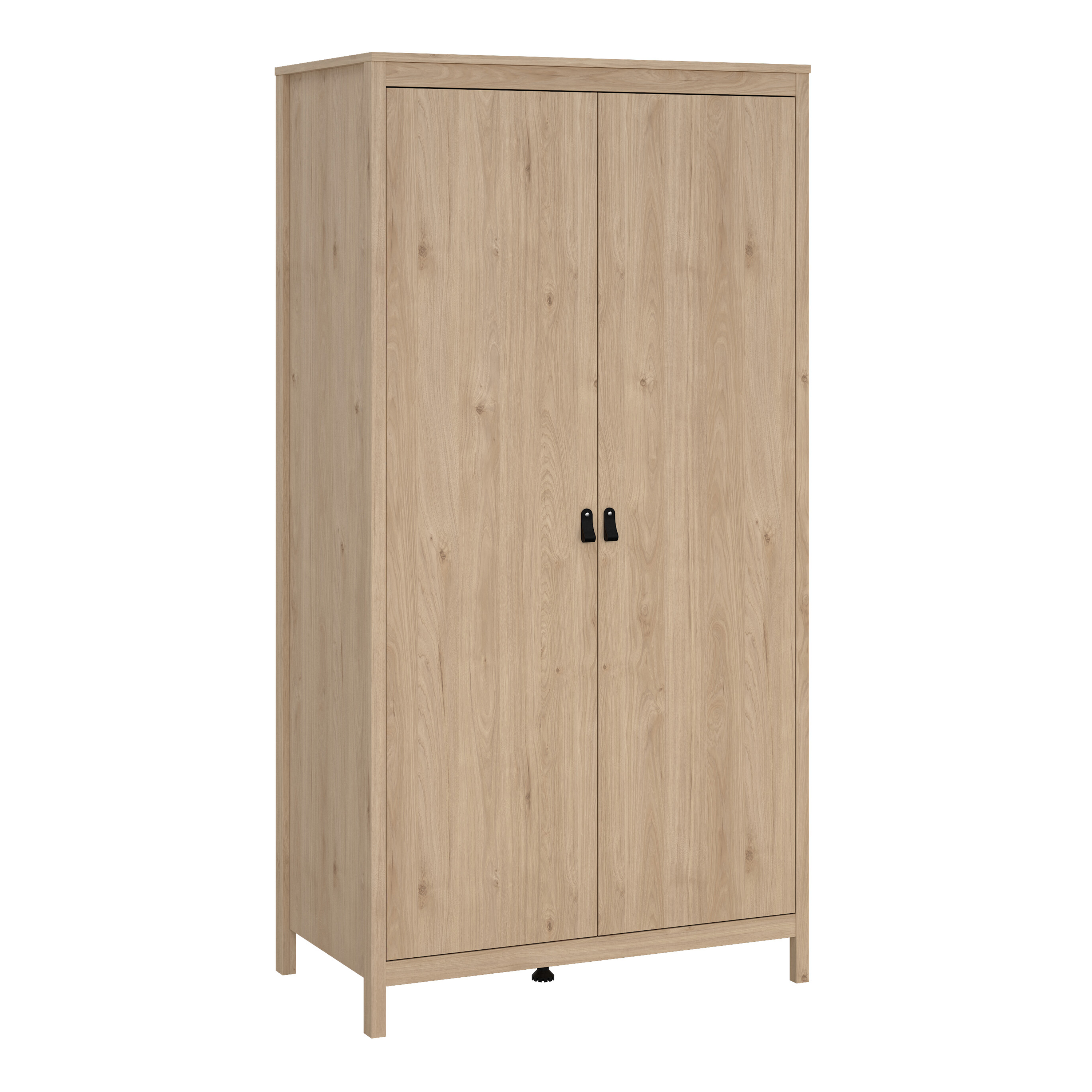 BURNLEY 2 Doors Wardrobe Light Oak - 102cm