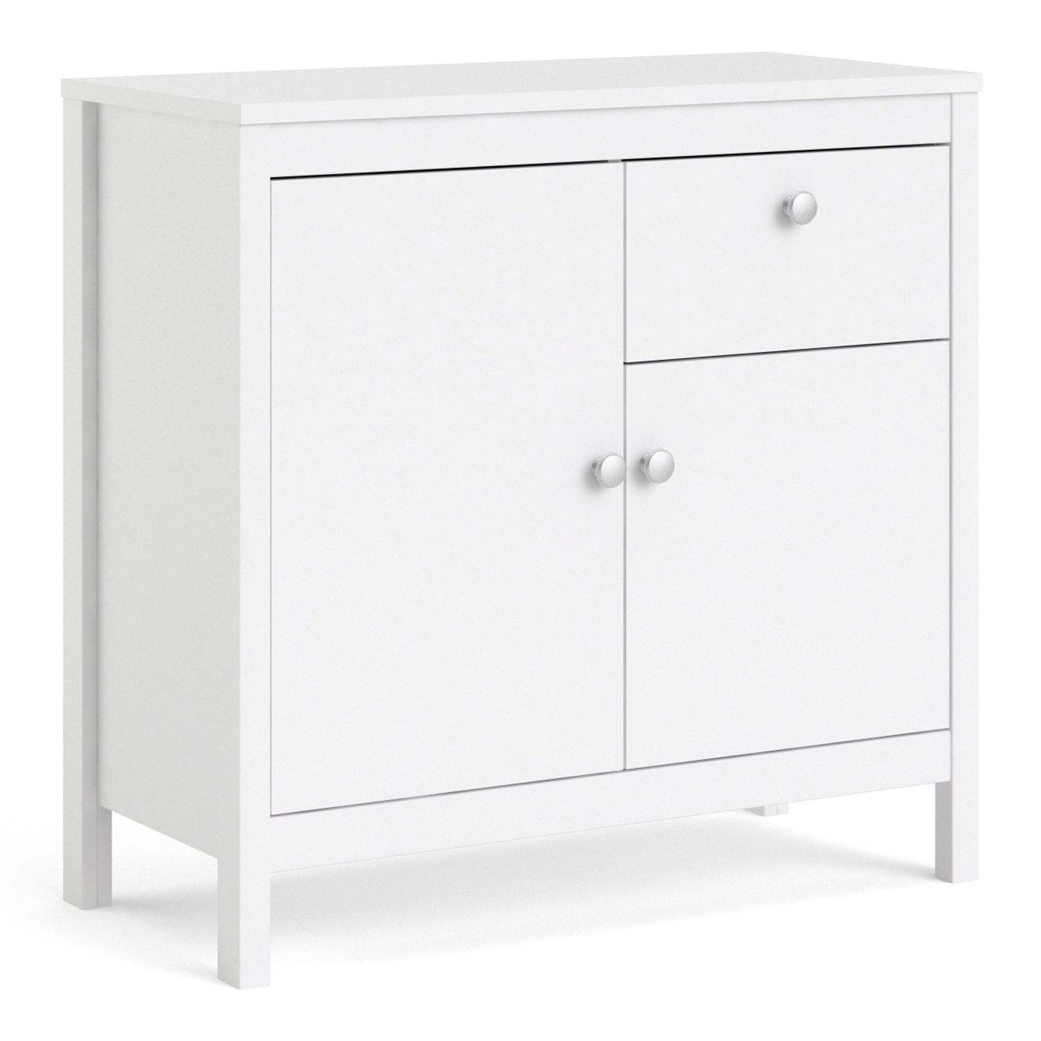 Madrid Sideboard 2 doors + 1 drawer in White - White