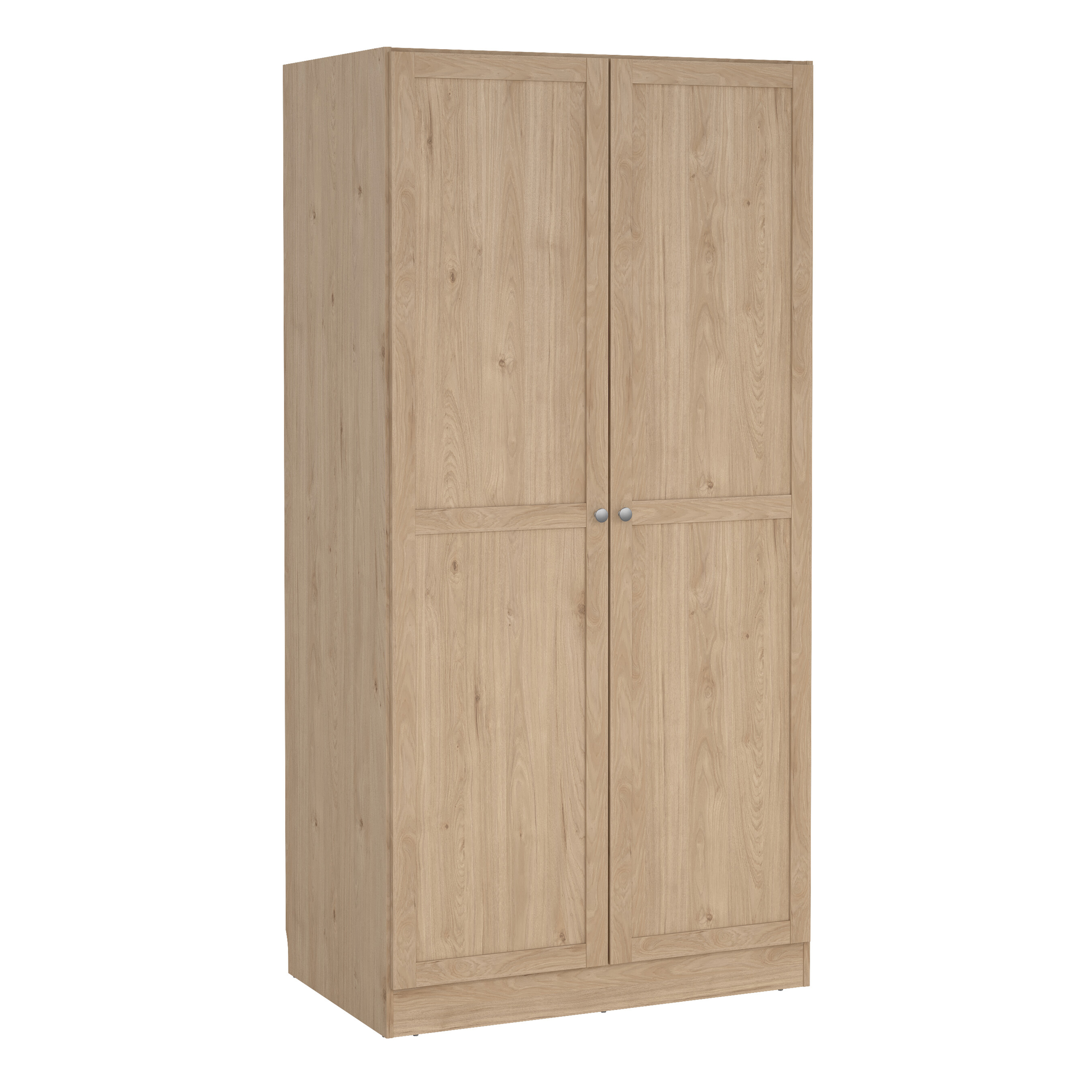 MANFRED 2 Doors Wardrobe Light Oak - 99cm