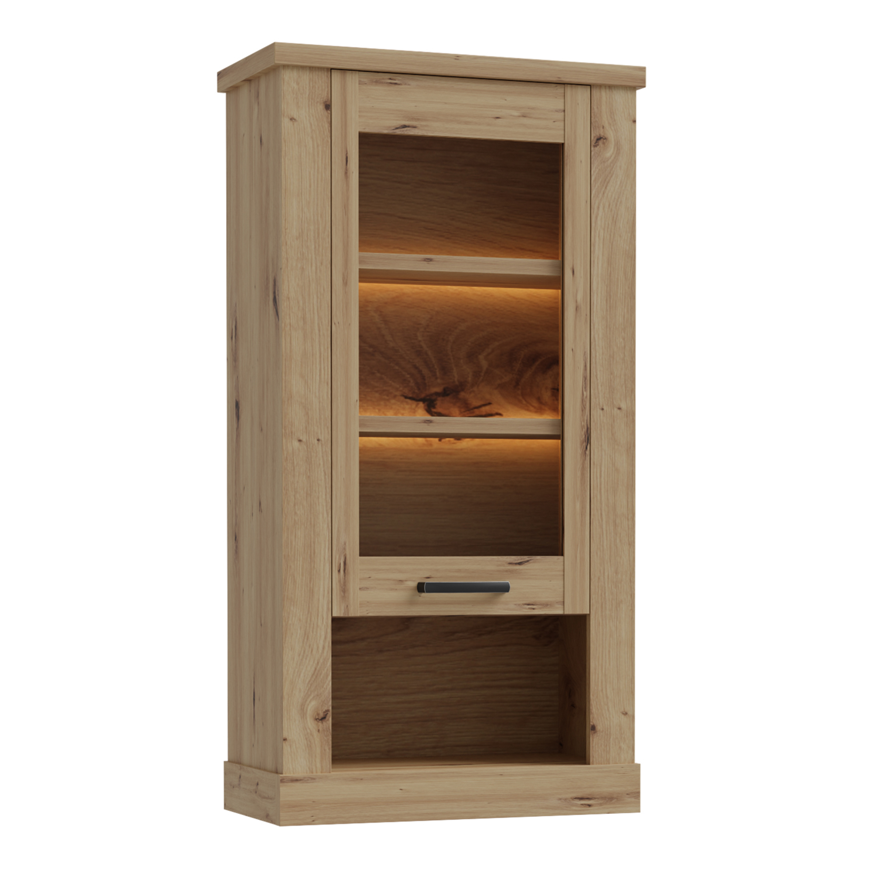 COMI Wall Display cabinet in Artisan Oak