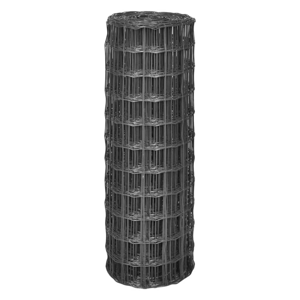 Euro Fence Steel Grey 25x1 m