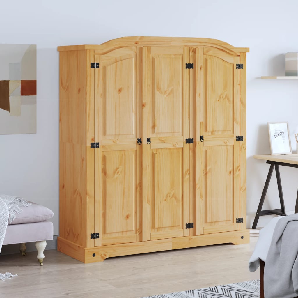 GRACE 3 Door Wardrobe Brown - 150.5cm