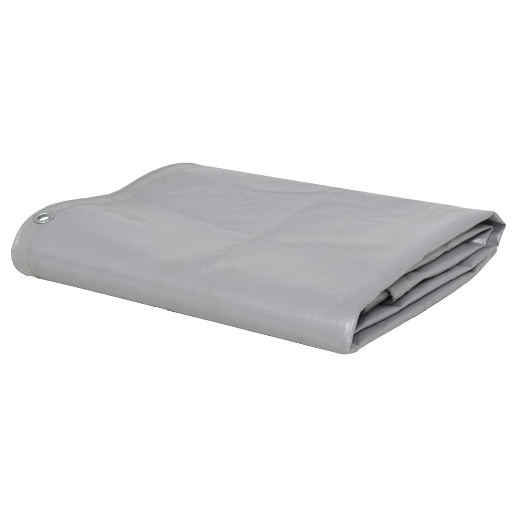 Tarpaulin 650 g/m2 4x4 m Grey