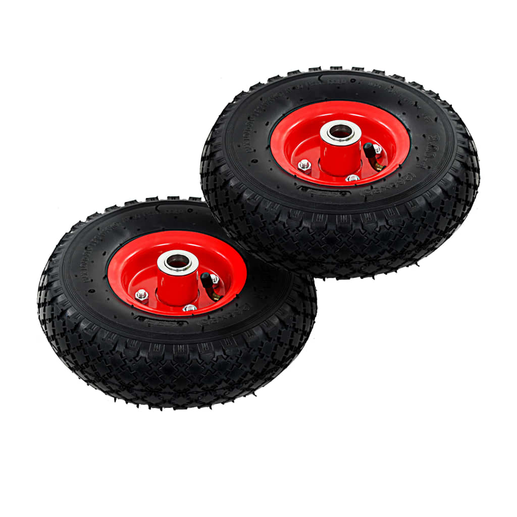 Sack Truck Wheels 2 Pcs Rubber 3.00-4 245x82