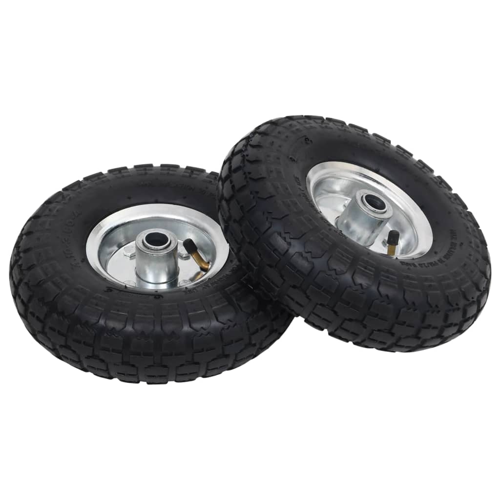 Sack Truck Wheels 2 Pcs Rubber 4.10/3.50-4 260x83