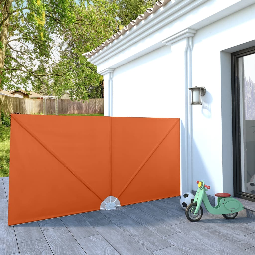 Collapsible Terrace Side Awning Terracotta 300x150 cm