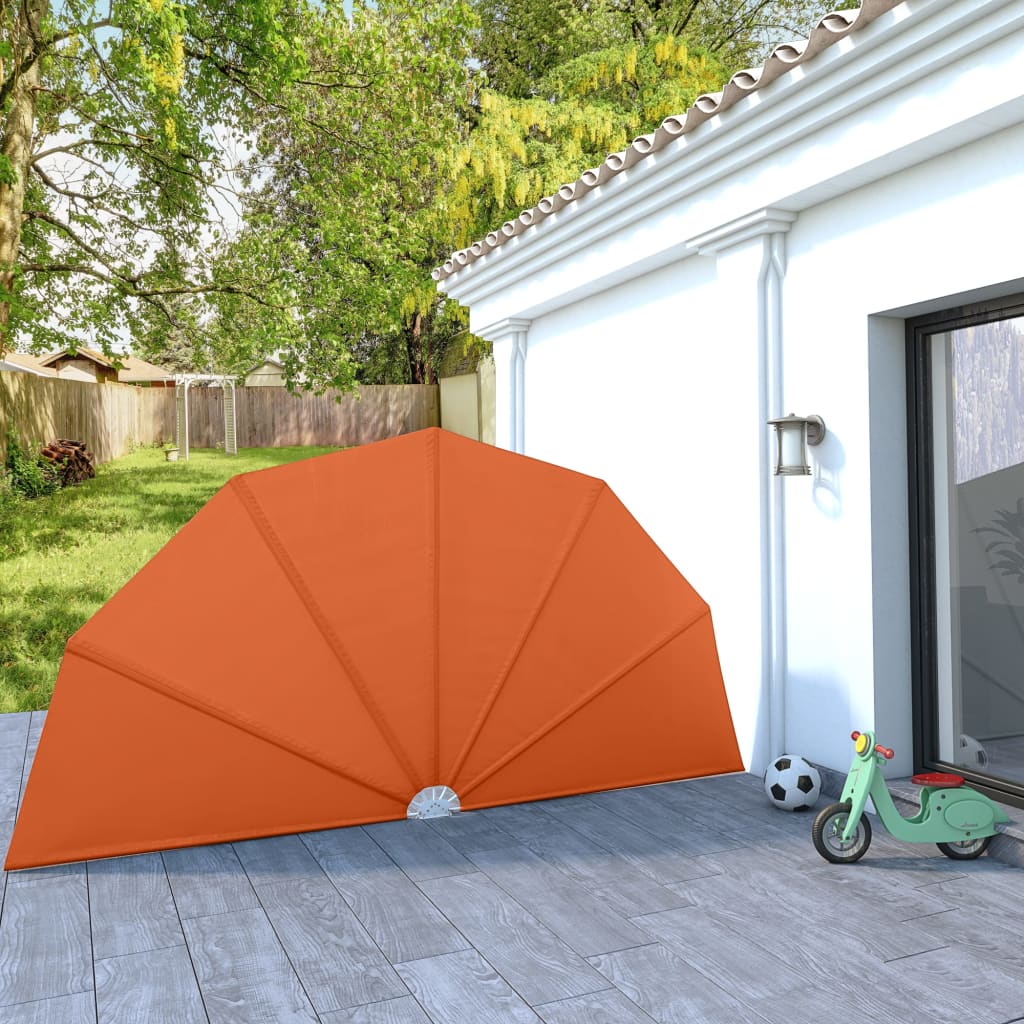 Collapsible Terrace Side Awning Terracotta 200 cm