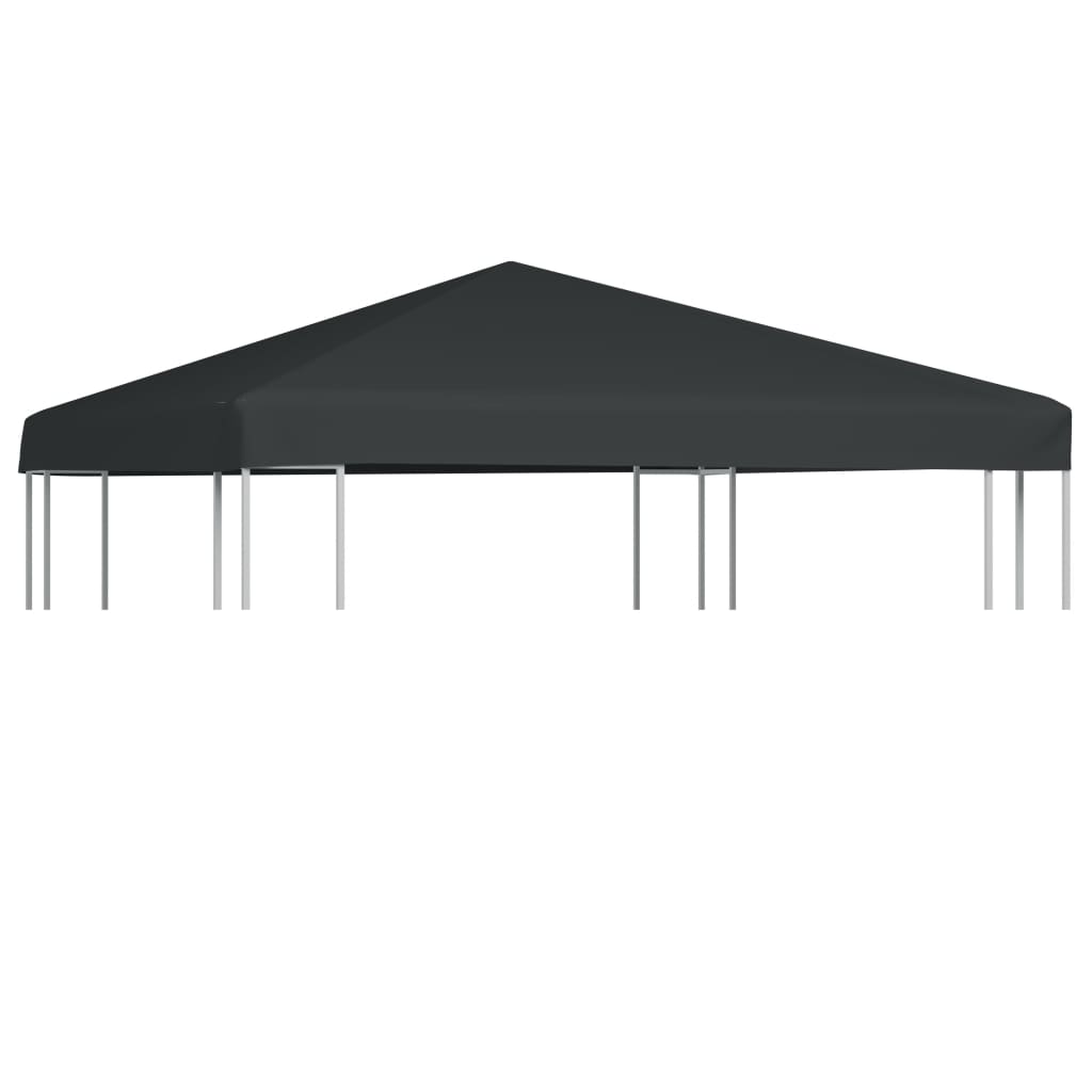 Gazebo Top Cover 310 g/m2 3x3 m Grey