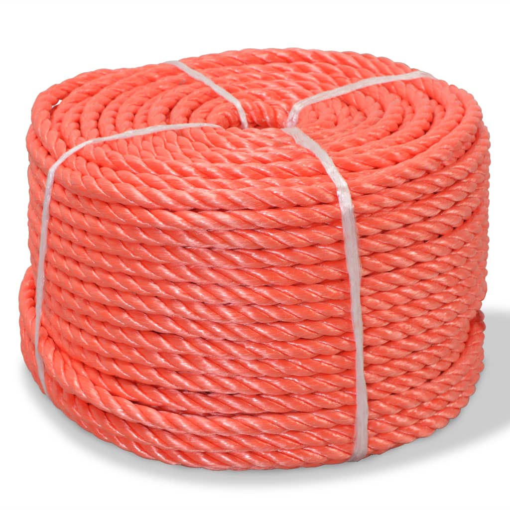 Twisted Rope Polypropylene 16 mm 100 m Orange