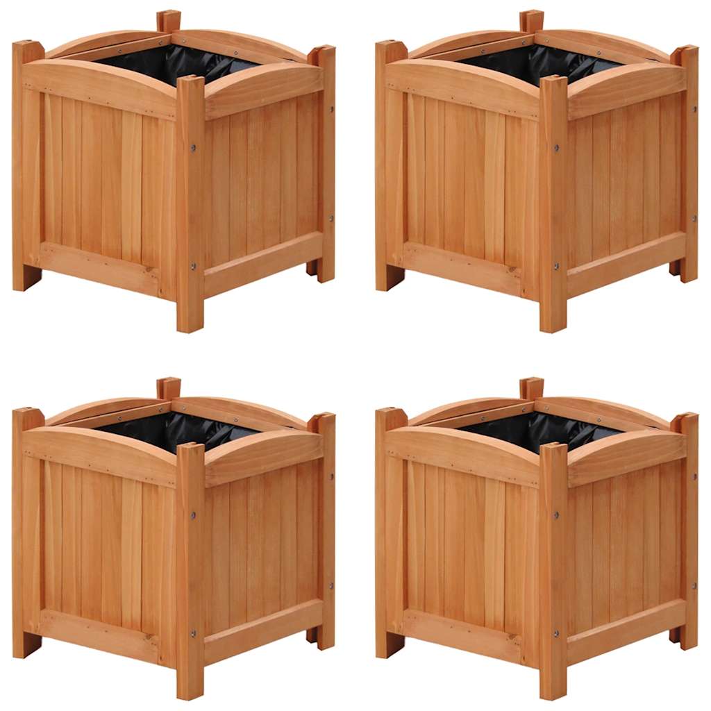Raised Beds 4 Pieces 30x30x30 cm (2x41301)