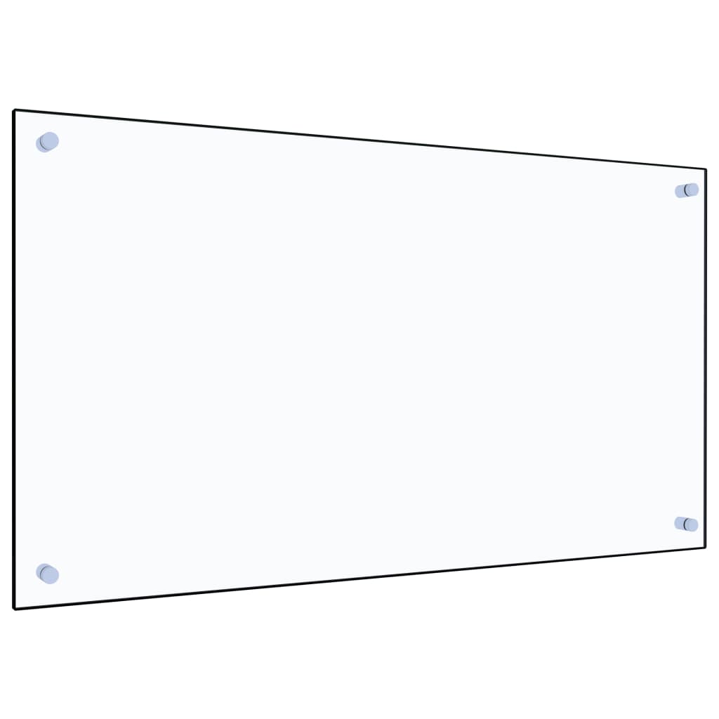 Kitchen Backsplash Transparent 90x50 cm Tempered Glass
