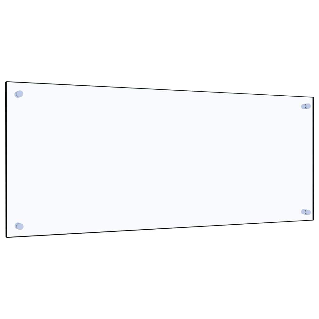 Kitchen Backsplash Transparent 100x40 cm Tempered Glass