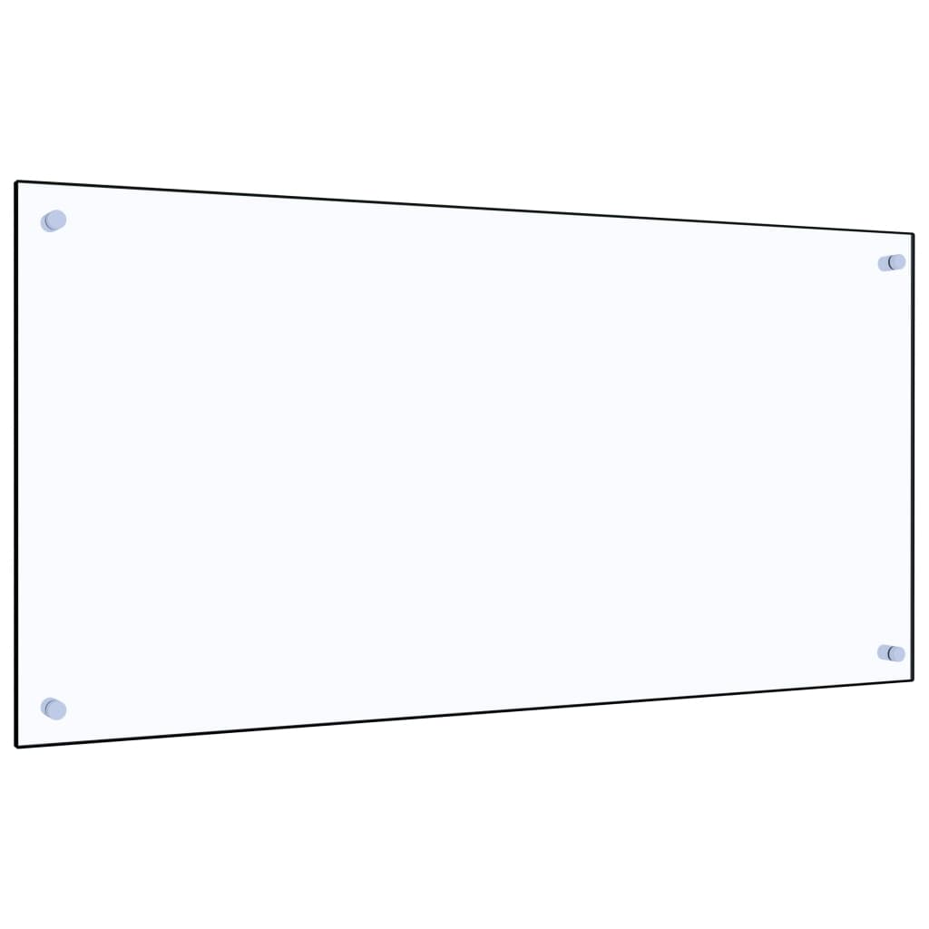 Kitchen Backsplash Transparent 100x50 cm Tempered Glass