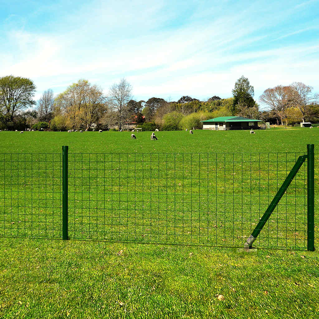 Euro Fence Steel 10x1.5 m Green