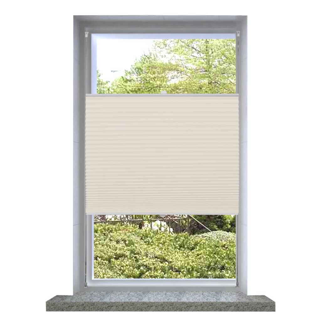 Plisse Blind 40x100cm Cream