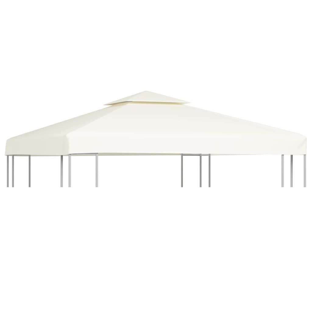 Gazebo Cover Canopy Replacement 310 g / m2 Cream White 3 x 3 m