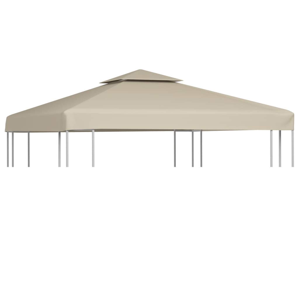 Gazebo Cover Canopy Replacement 310 g / m2 Beige 3 x 3 m