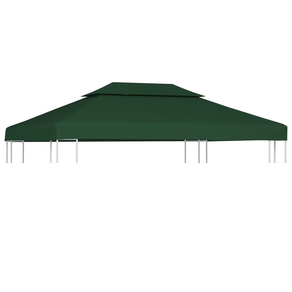 Gazebo Cover Canopy Replacement 310 g / m2 Green 3 x 4 m