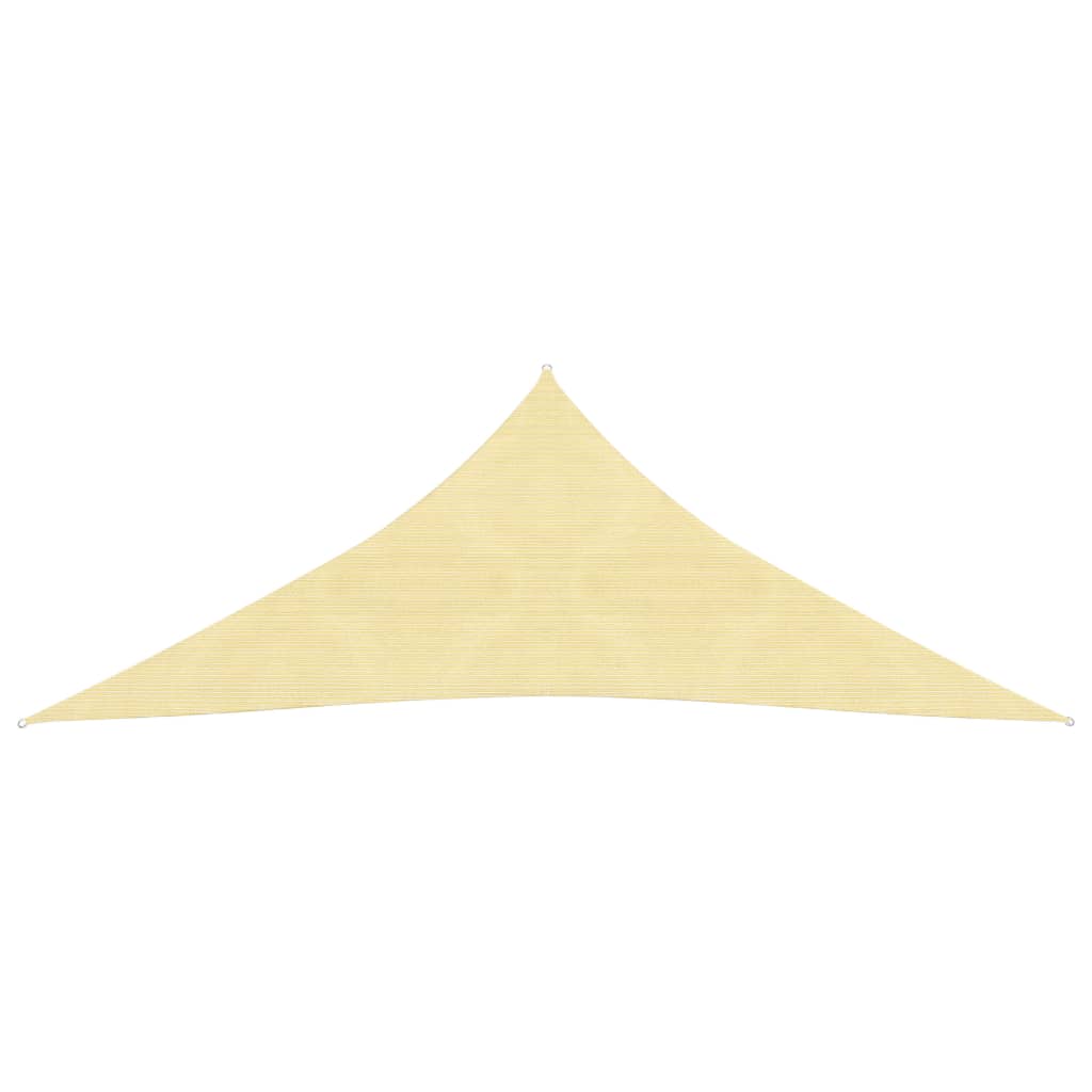 Sunshade Sail HDPE Triangular 3.6x3.6x3.6 m Beige