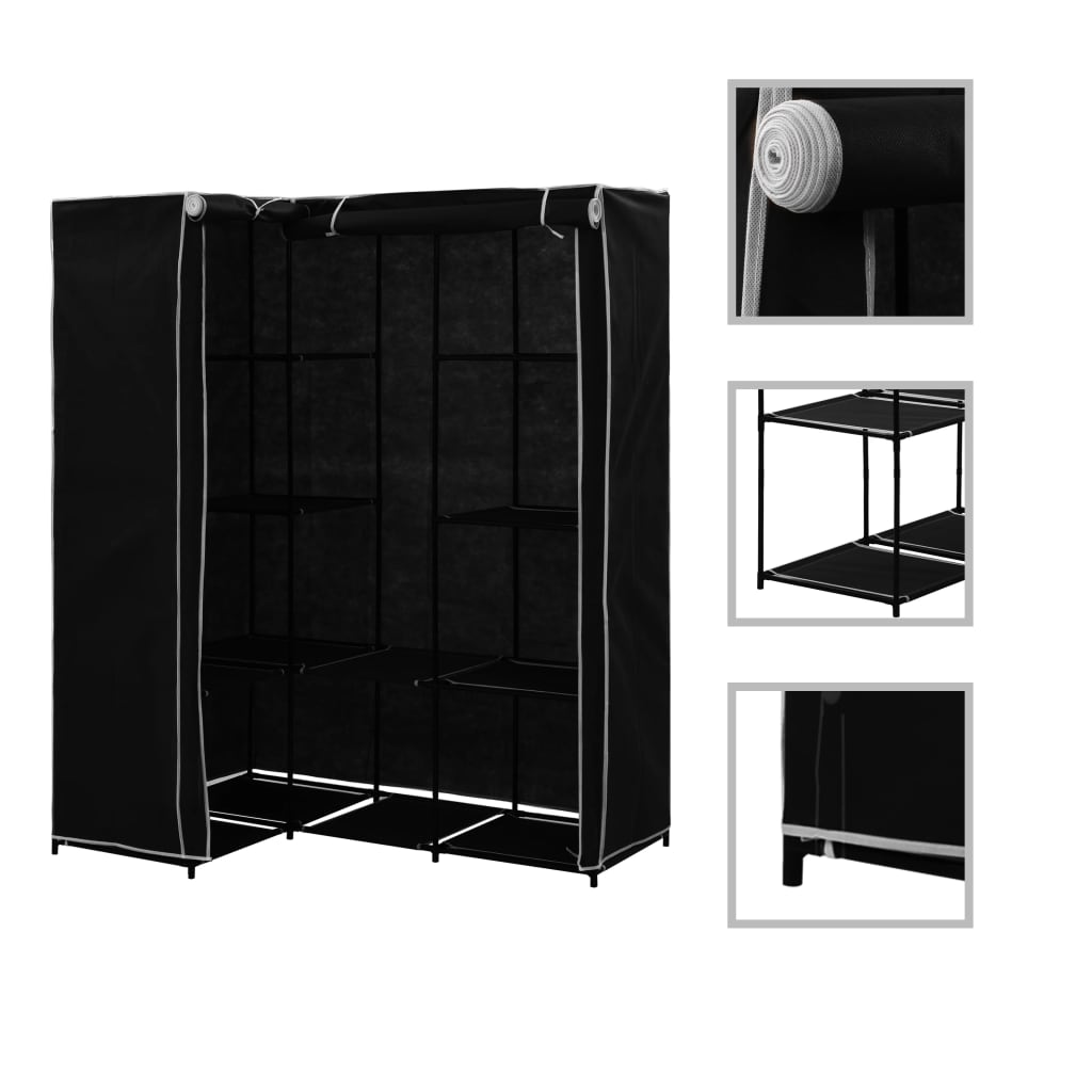 Black 130x87x169cm