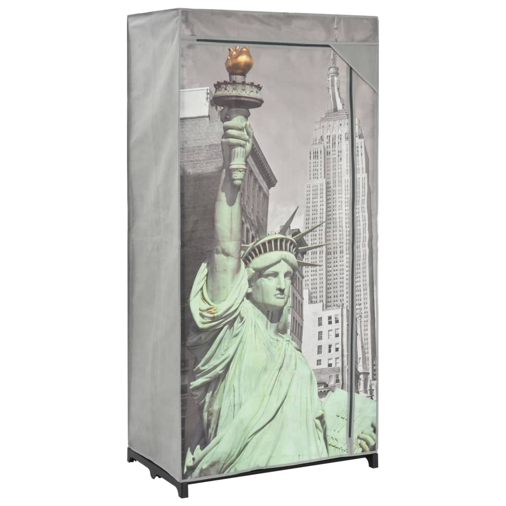 Wardrobe New York 75x45x160cm Fabric