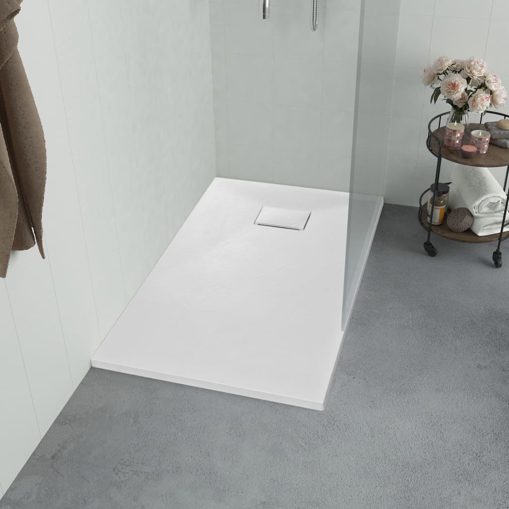 Shower Base Tray SMC White 90x70cm