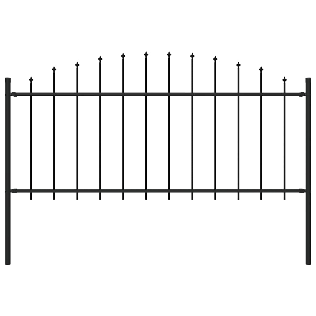 Garden Fence with Spear Top Steel