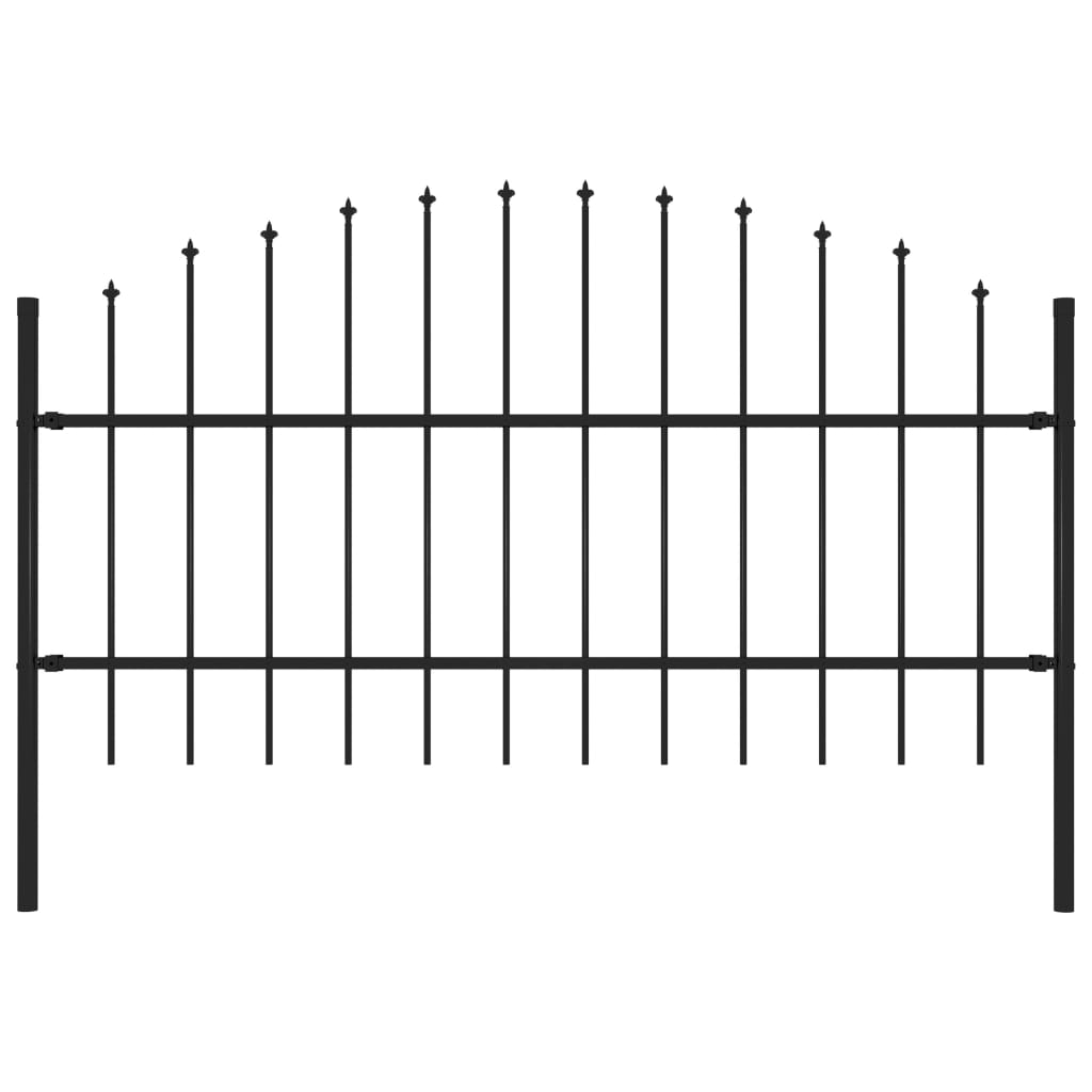 Garden Fence with Spear Top Steel