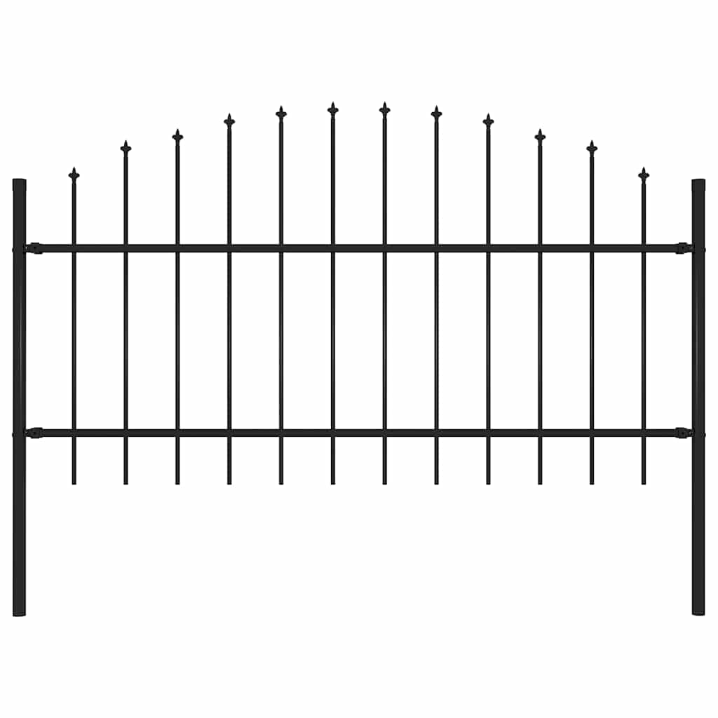 Garden Fence with Spear Top Steel