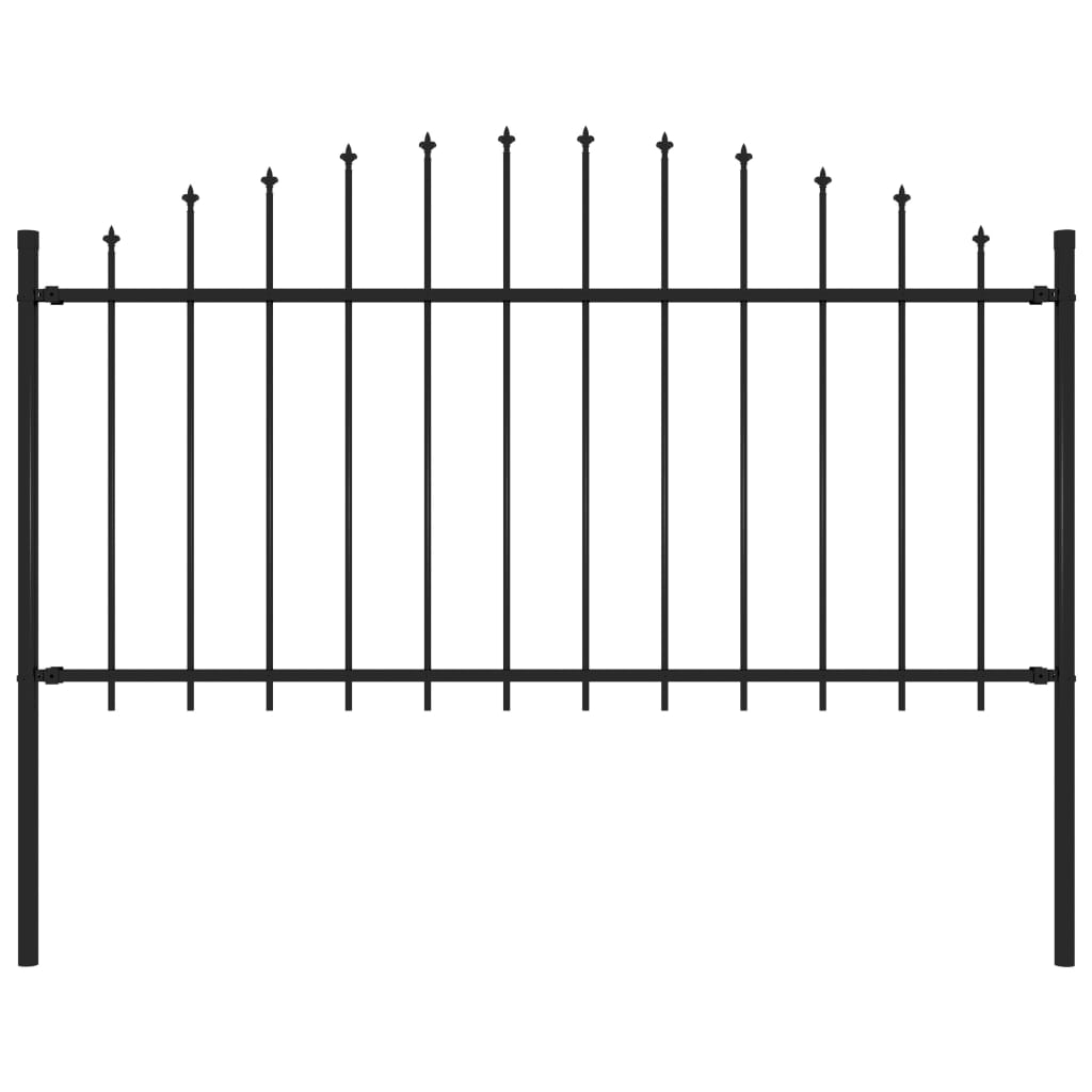 Garden Fence with Spear Top Steel