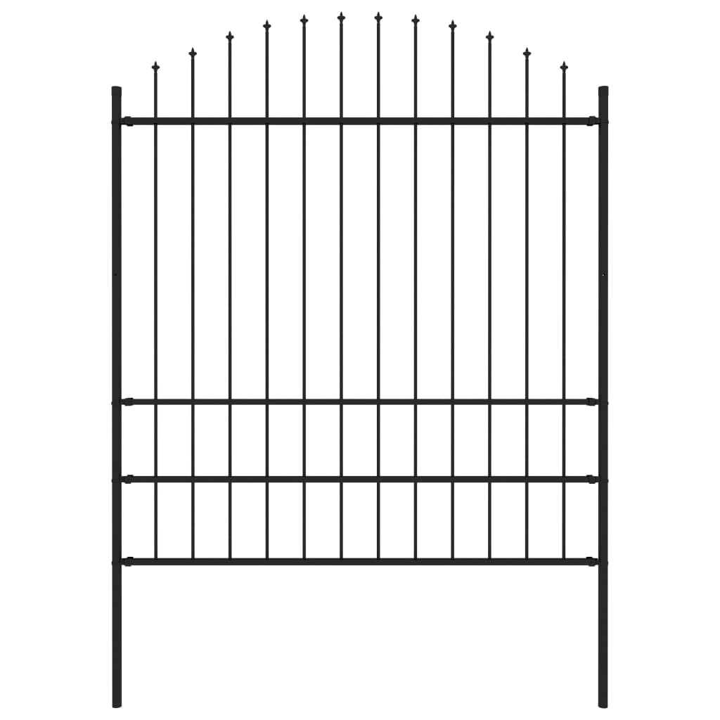 Garden Fence with Spear Top Steel