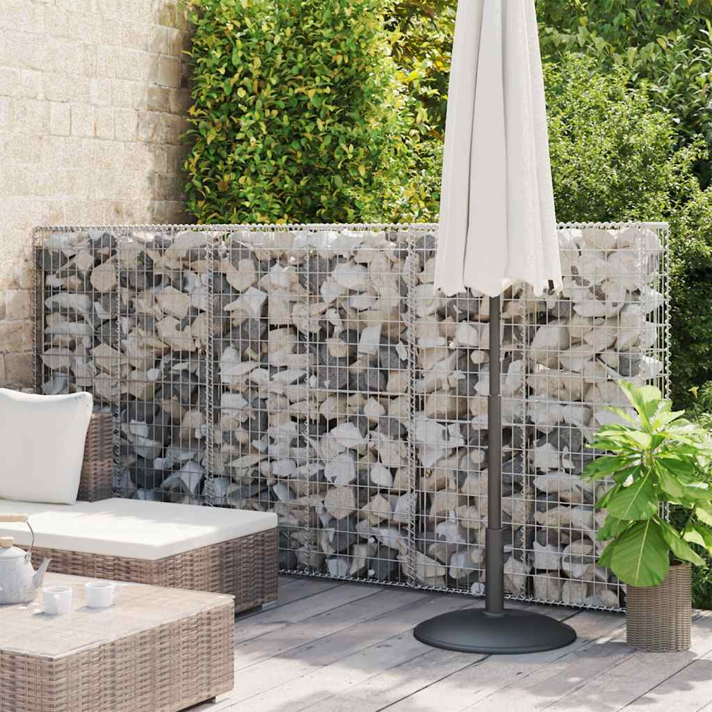 Gabion Wall with Covers Galvanised Steel 300x50x150 cm