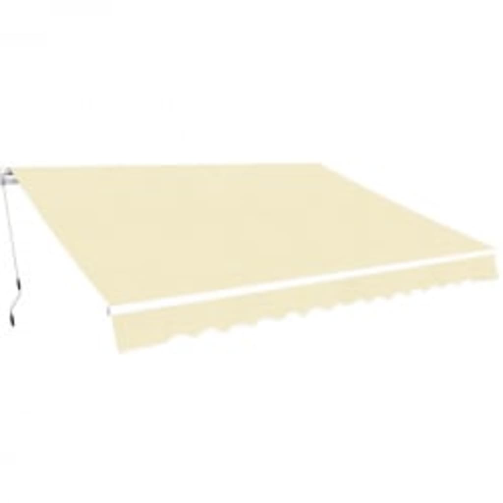 Folding Awning Manual Operated 600 cm Cream