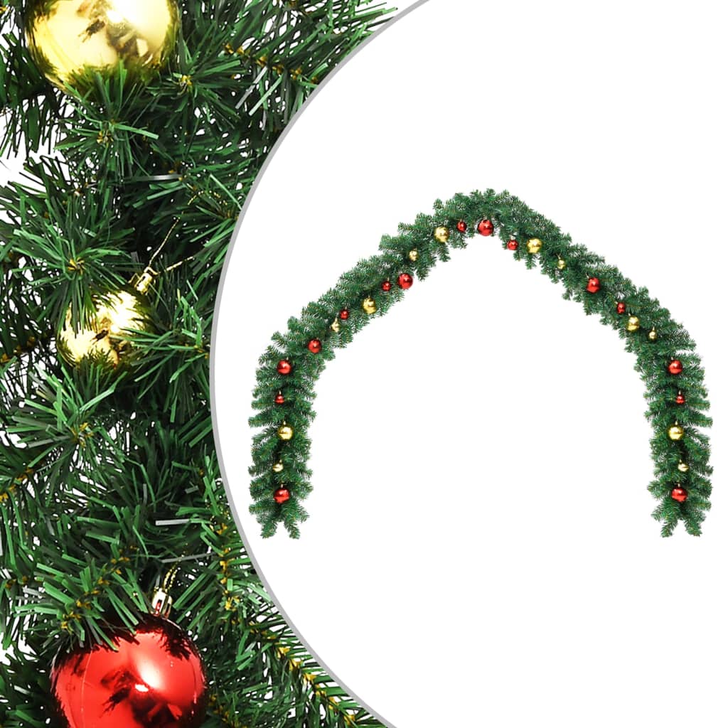 Geile Christmas Garland Decorated with Baubles 5 m